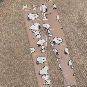 Snoopy print leggings